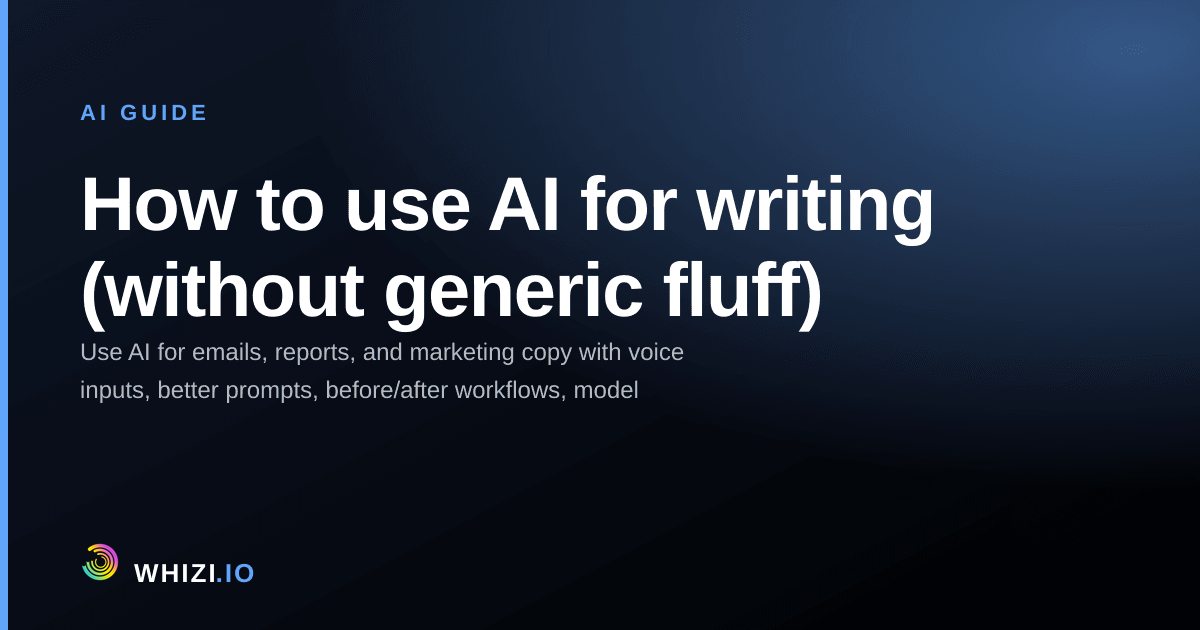 How to use AI for writing (without generic fluff)