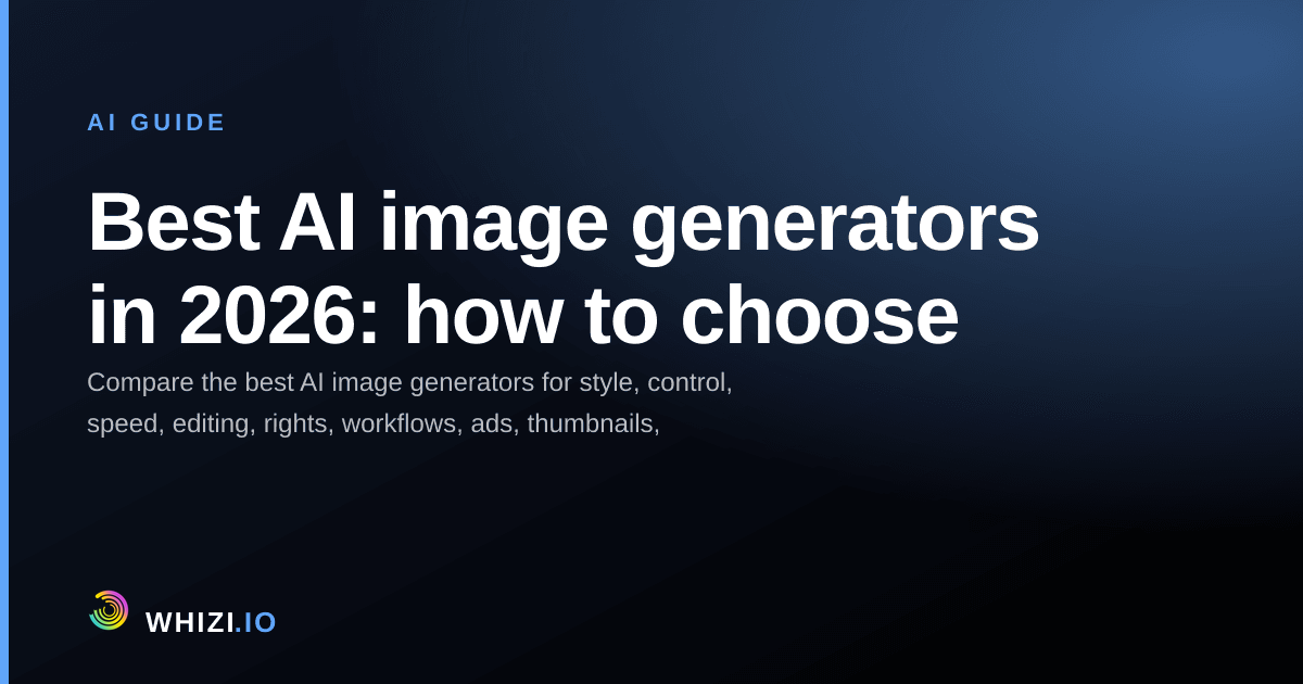 Best AI image generators in 2026: how to choose