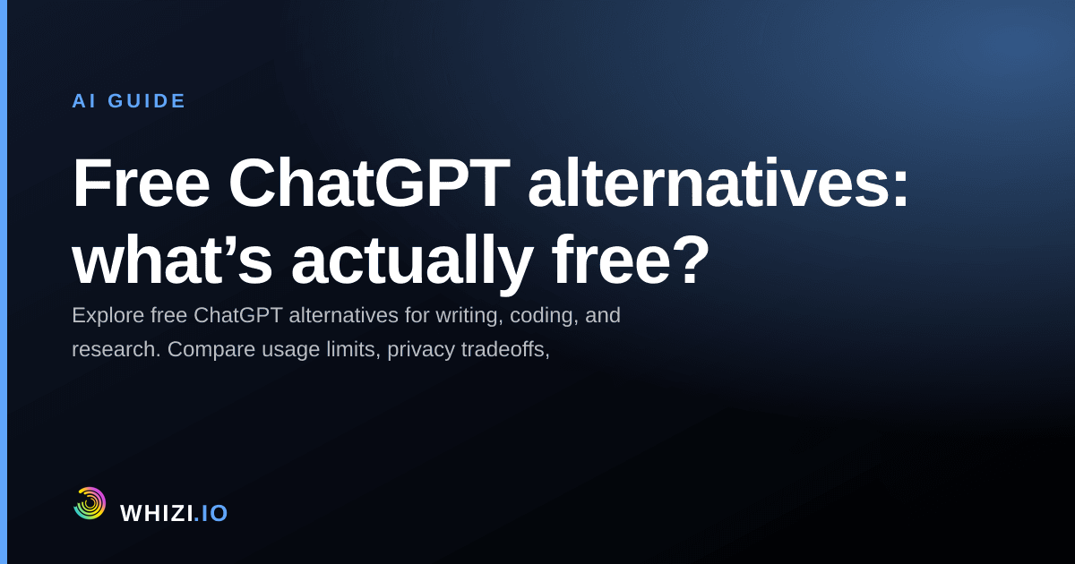 Free ChatGPT alternatives: what’s actually free?