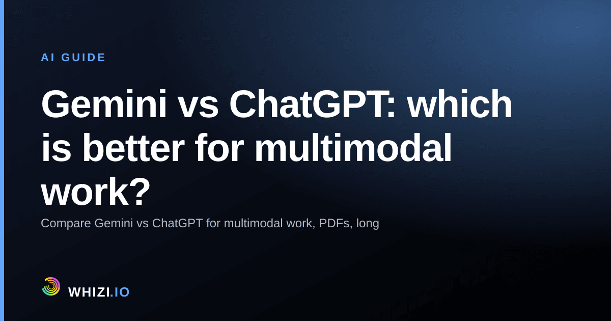 Gemini vs ChatGPT: which is better for multimodal work?