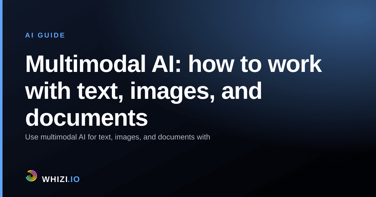 Multimodal AI: how to work with text, images, and documents